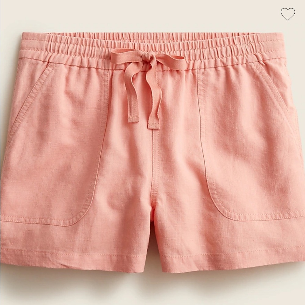 J.Crew Point Sur Linen Coral Shorts